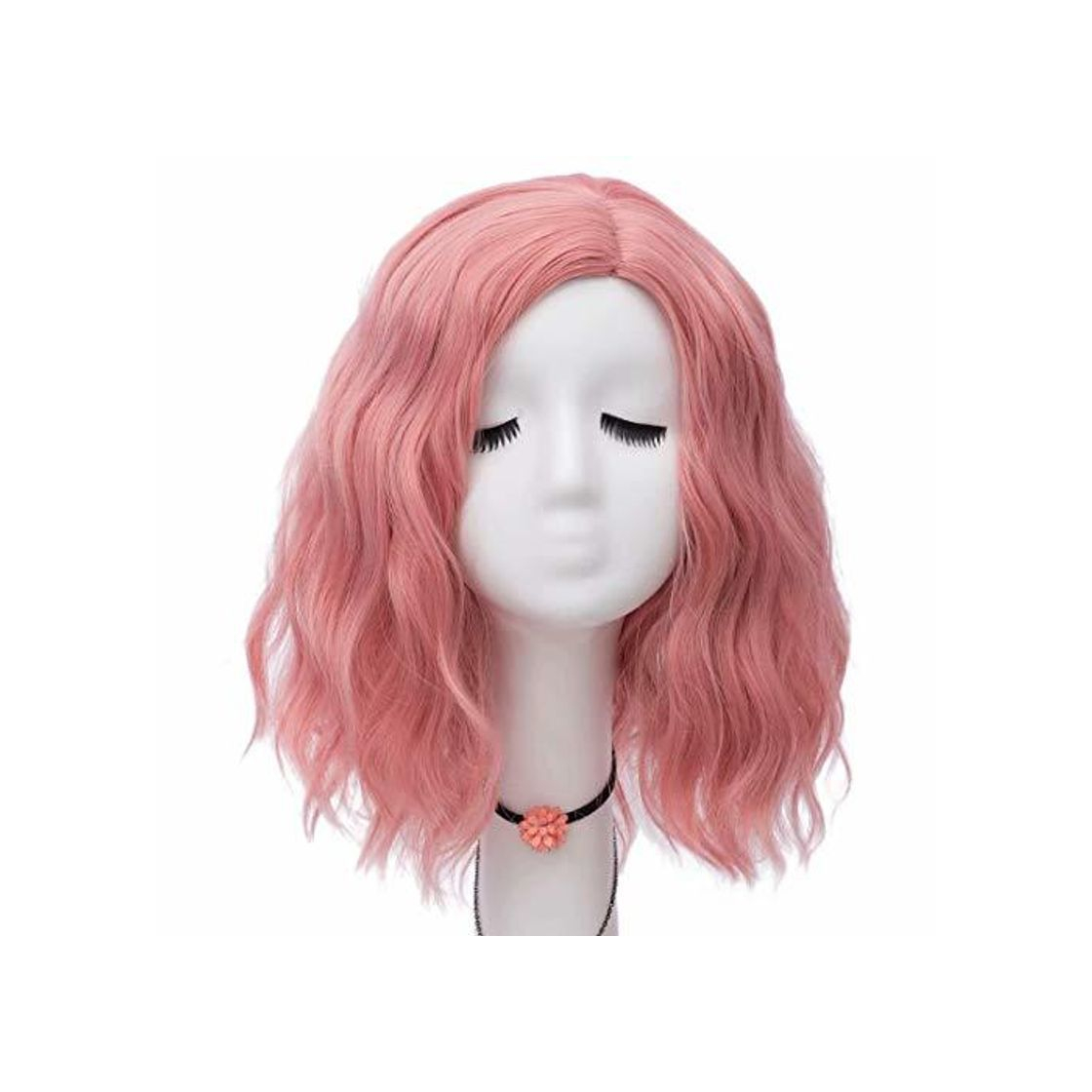 Social NiceLisa 40cm Pieza lateral corta Onda natural Humo Rosa Carnaval diario Anime