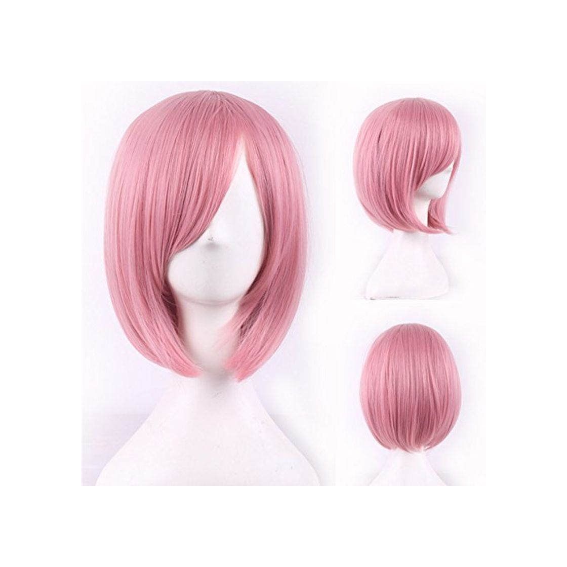 Social Chiguo Peluca de Las Mujeres Elegante Moda Multicolor Mediano Corto Recta Flequillo