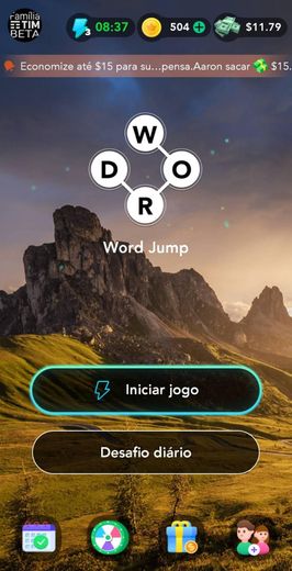 Wordjump, app de formar palavras que te paga dinheiro real!!