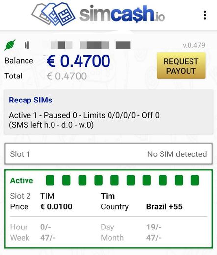 SIMCASH, aplicativo de envio de SMS que te paga em Euro😲