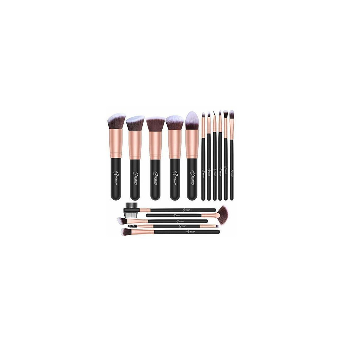 Beauty Set de brochas de maquillaje profesional BESTOPE 16 piezas Pinceles de maquillaje