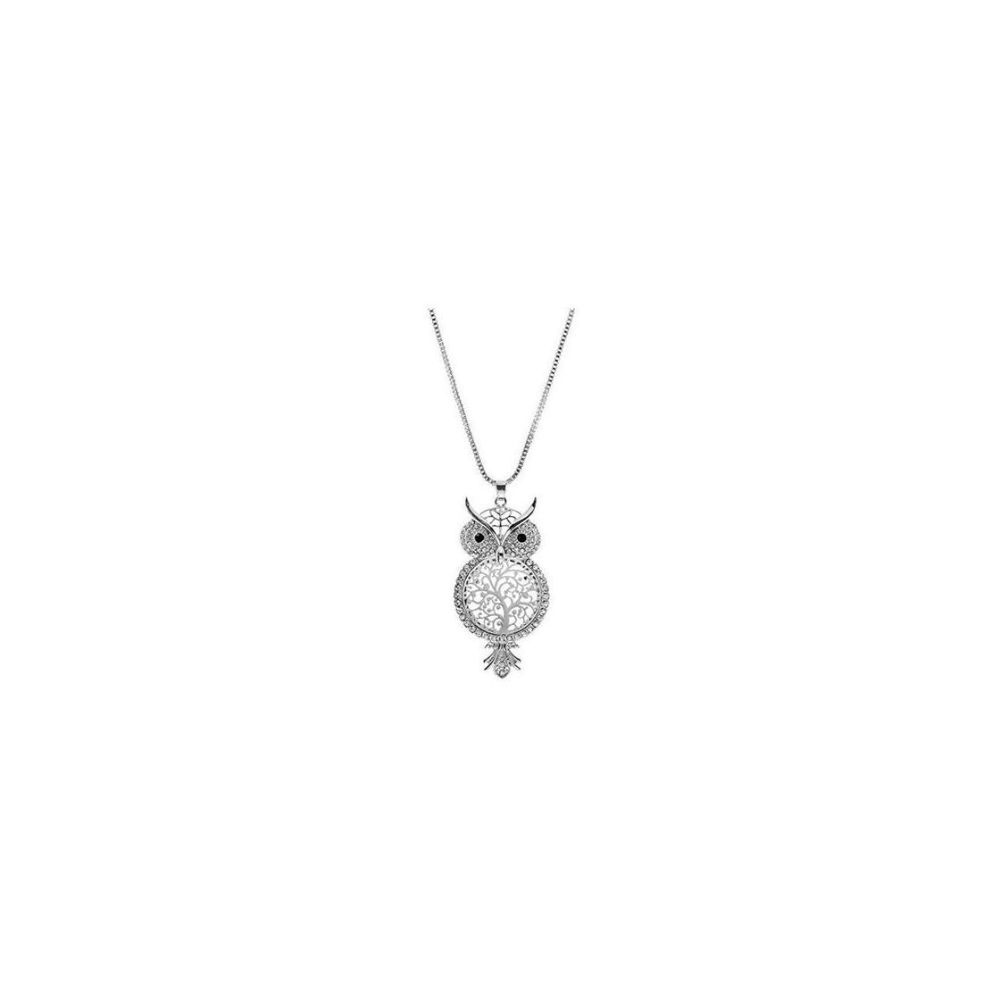 Fashion PicZhiwenture Colgante suéter Cadena Ropa Accesorios Collares Crystal Sweater Chain Colar Collier