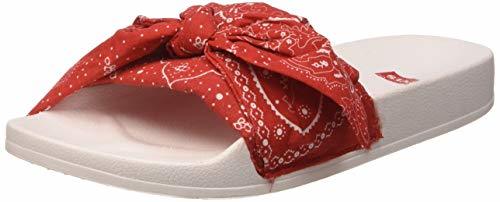 Product Levi's June S Bandana, Chanclas para Mujer, Rojo