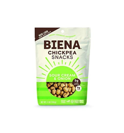 Biena - Gluten Free Chickpea Snacks Sour Cream & Onion - 5