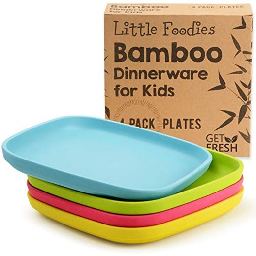 GET FRESH Platos de Bambú para Niños