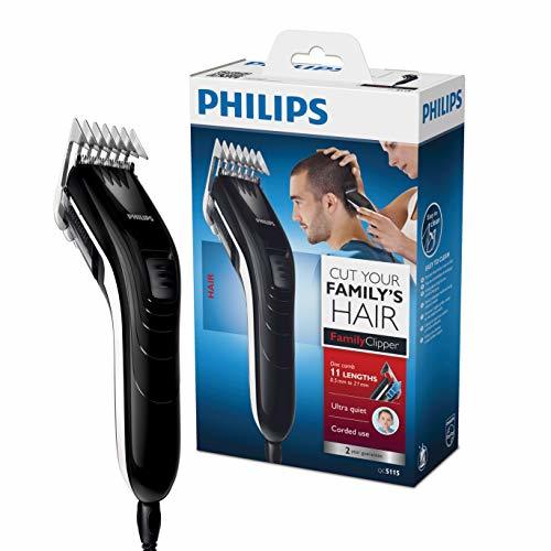 Lugar Philips QC5115/15 - Cortapelos silencioso con peine de 11 posiciones