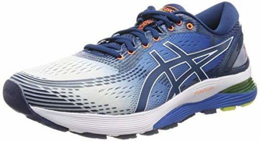 Asics Gel-Nimbus 21, Zapatillas de Running para Hombre, Blanco