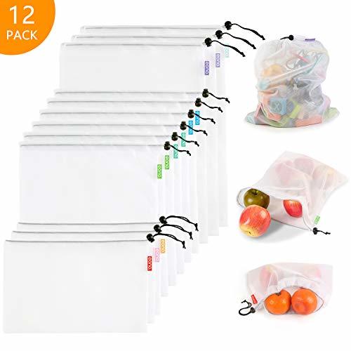 Social Eono by Amazon - Bolsas Compra Reutilizables Ecológicas Bolsa de Malla para