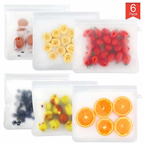 Social NEWSTYLE Bolsas de Almacenamiento Reutilizables Biodegradables