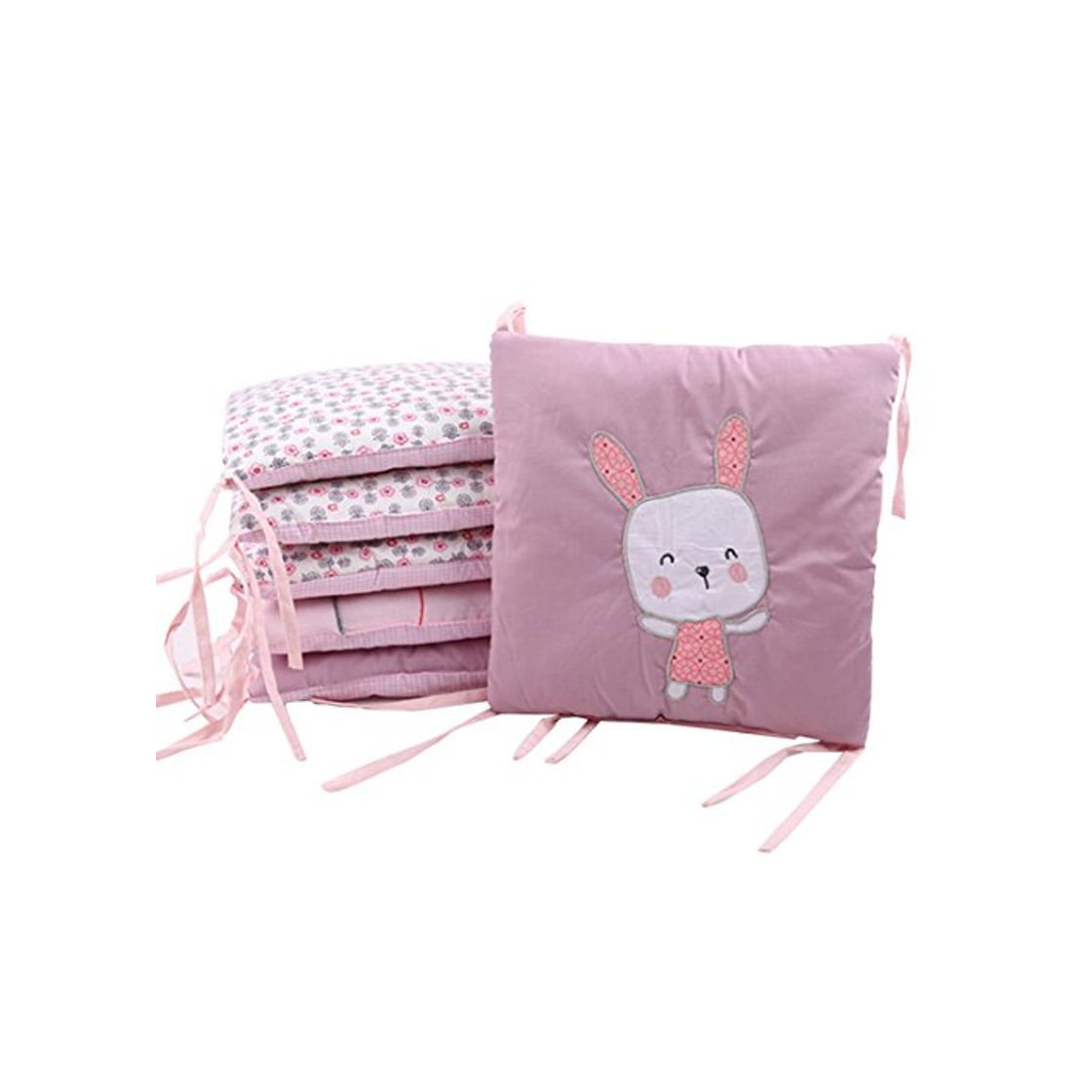 Social 6 Piezas Set de Ropa para Cuna de Algodón, Protector de Cuna