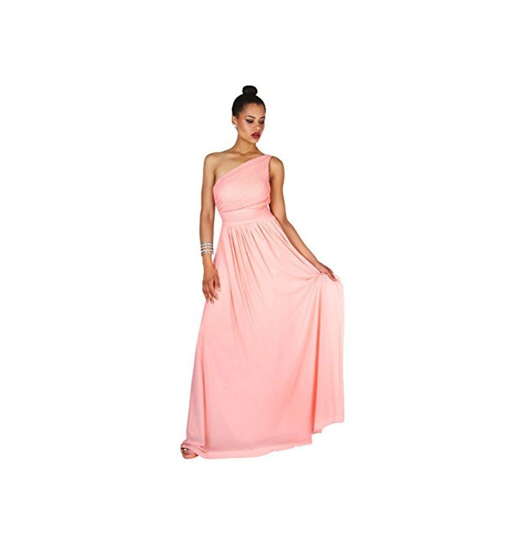 Social KRISP Vestido Mujer Fiesta Largo Talla Grande Hombro Descubierto Invitada Boda Dama,