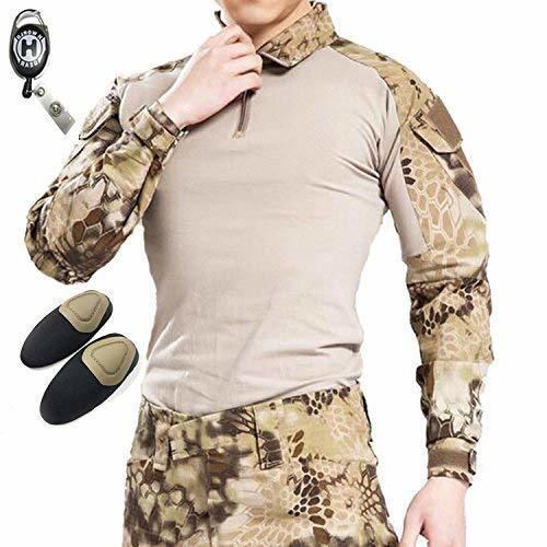 Product H mundo UE Taktisches caza militar Langarm Shirt con Pads Ellenbogen