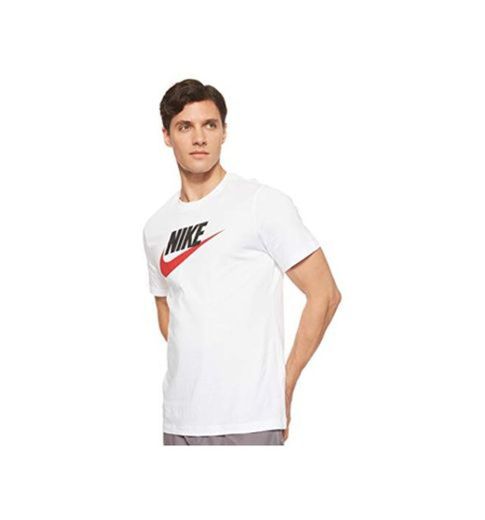 NIKE M NSW tee Icon Futura Camiseta de Manga Corta, Hombre, White/Black/