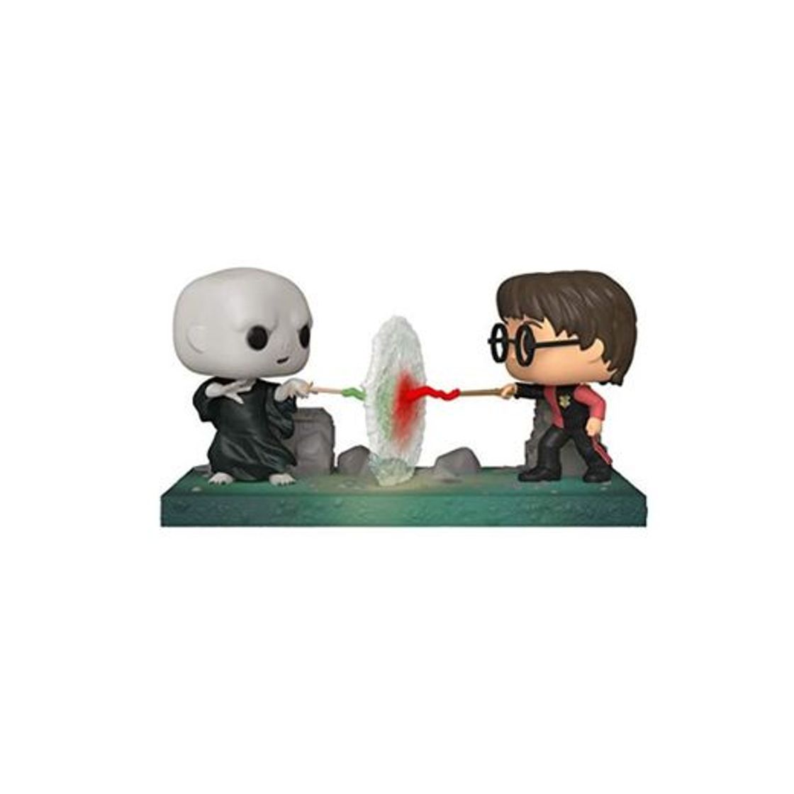 Social Funko- Pop Moment Potter-Harry VS Voldemort Figura Coleccionable, Multicolor