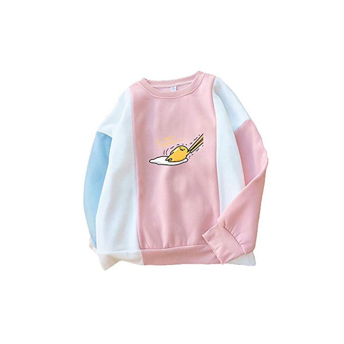 Product Gudetama Pullover Personalidad Impresa Cuello Redondo Pullover Ocio cómodas Sudaderas