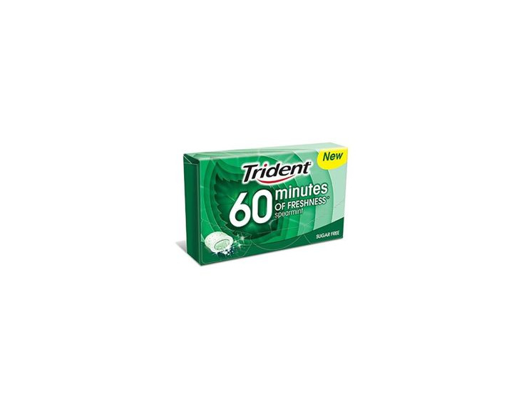 Social Trident 60 Minutos Chicles Masticables Hierbabuena - Pack de 16 unidades de