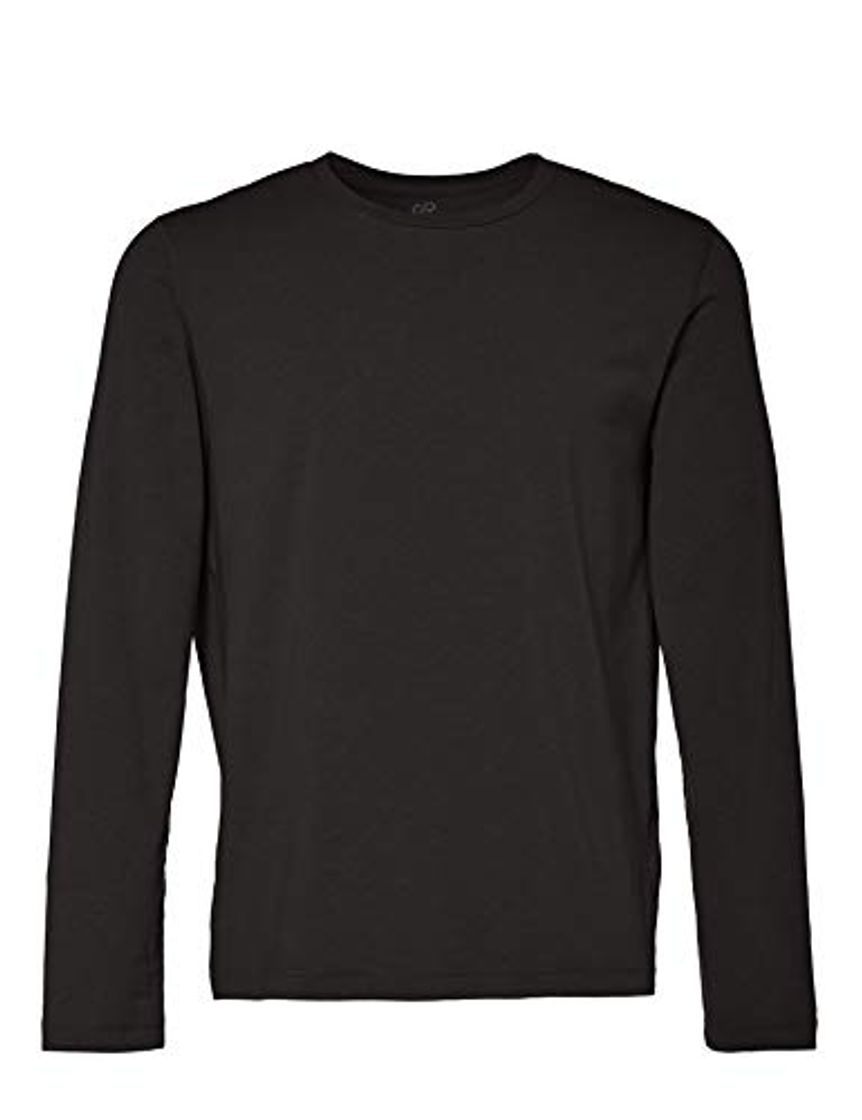 Moda CARE OF by PUMA Camiseta Active de Manga Larga para Hombre, Gris