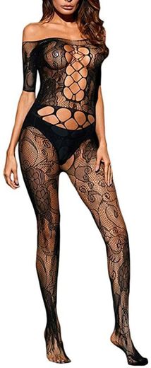 VicSec Liguero Bodies Autoadhesivas Ultra Fina Encaje Calcetines Fishnet Mallas Liga Suspender