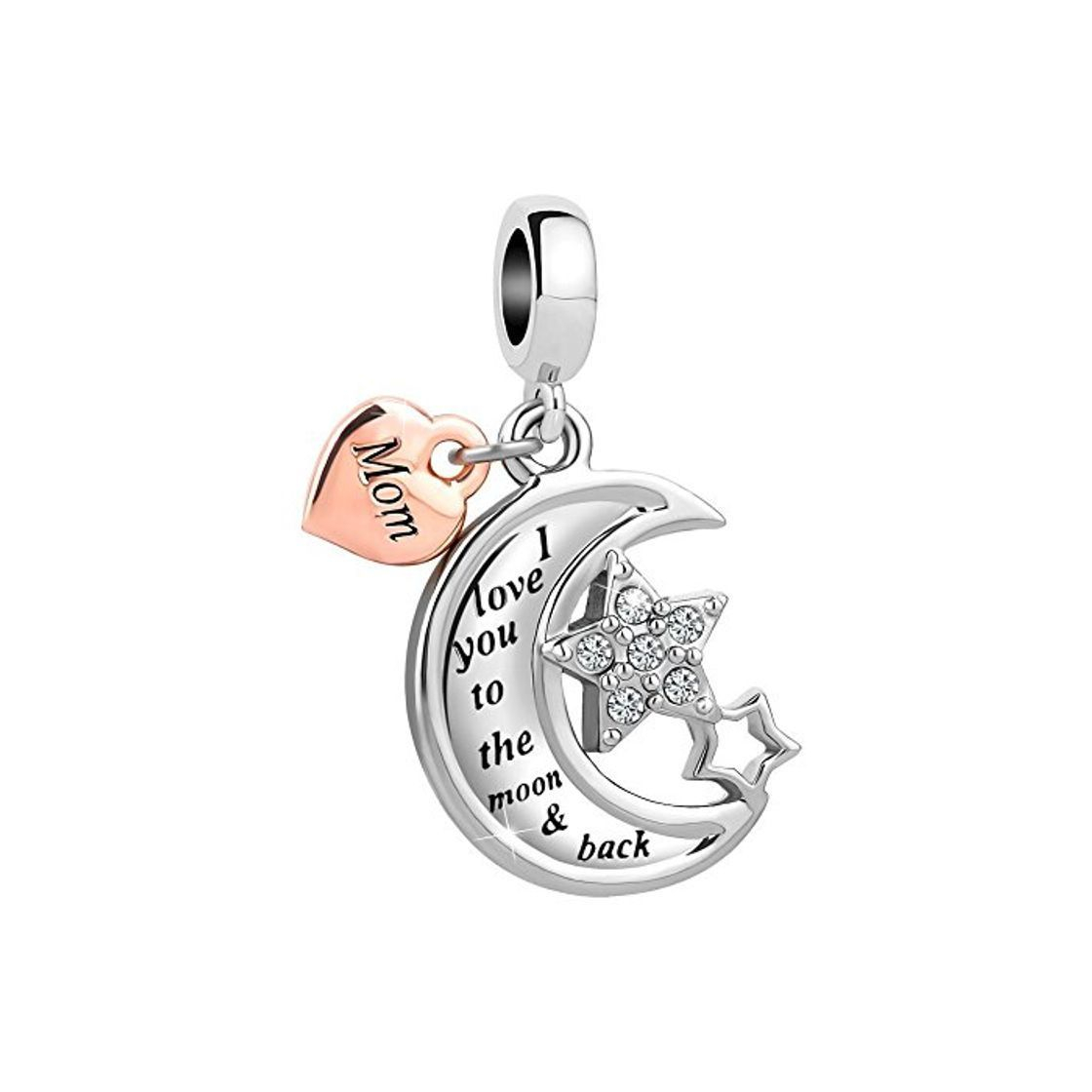 Products Sug Jasmin Mom I Love You To The Moon and Back Charm