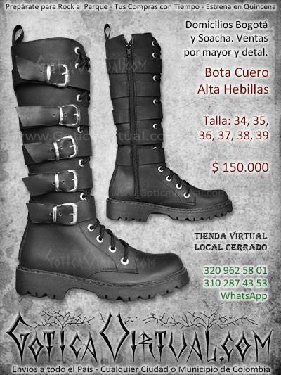 Moda botas rockeras colombia