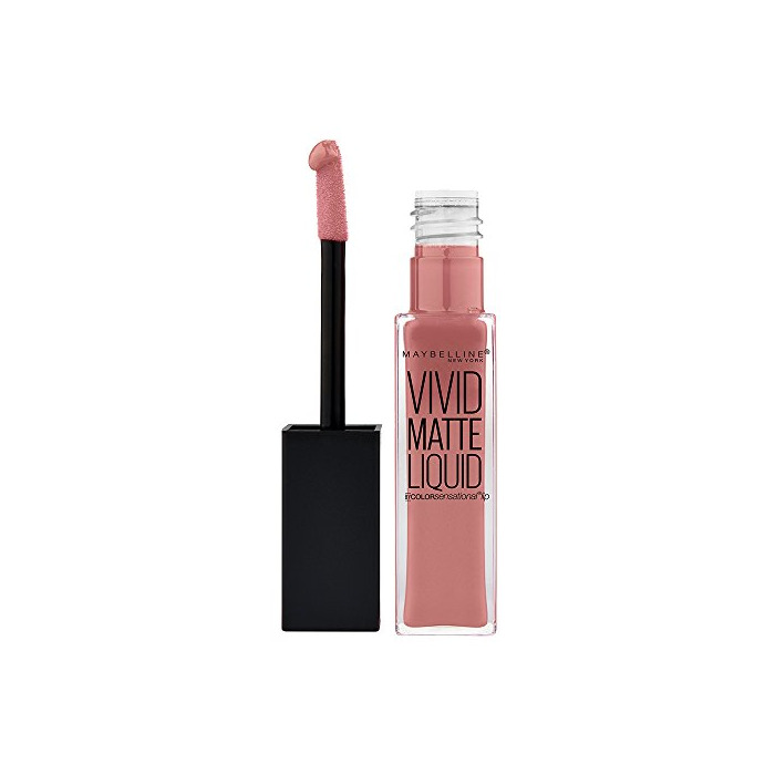 Social Maybelline Color Sensational Vivid Matte Barra de Labios, Tono: 50 nude flush