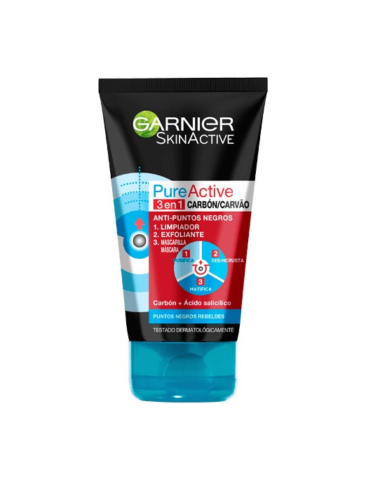 Producto Gel Exfoliante de Carbón Intensive 3 en 1 Pure Active