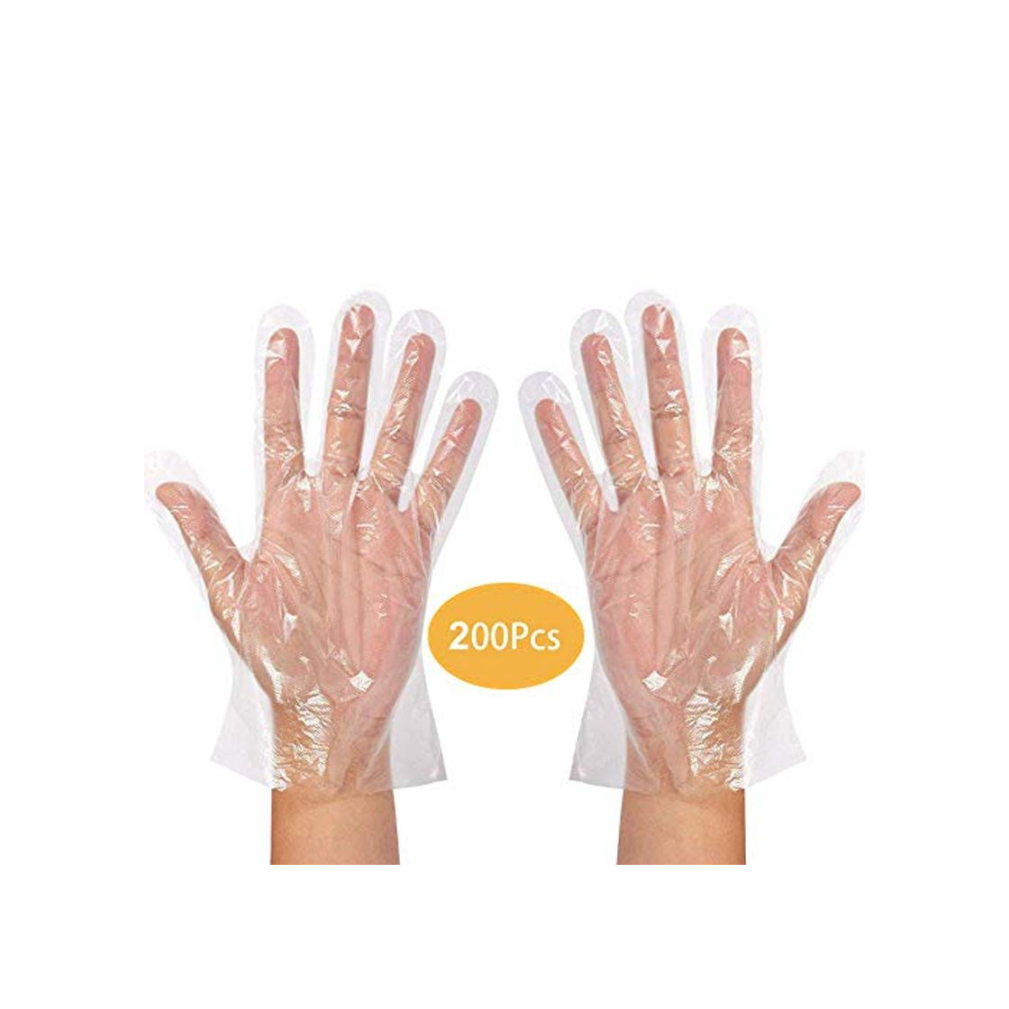 Producto Guantes Desechables de plástico Transparente, protección contra Virus,Guantes para cocinar en Barbacoa,