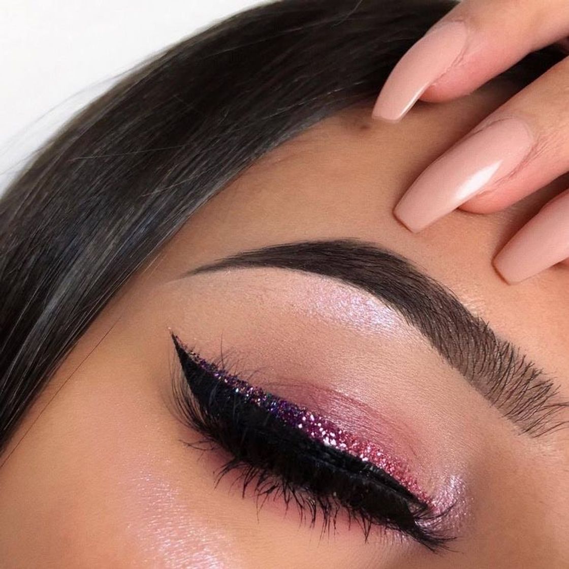 Social Delineado Duplo com Glitter