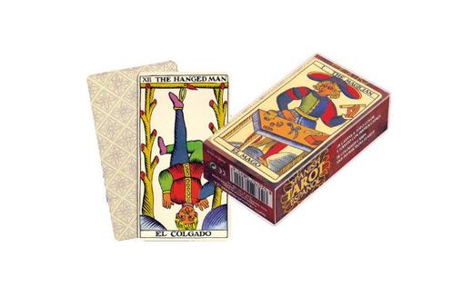 Fournier Español Baraja Tarot clásica de 78 Cartas, Color marrón