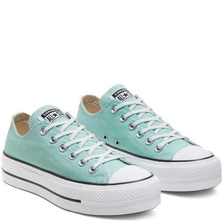 Converse plataforma -color menta