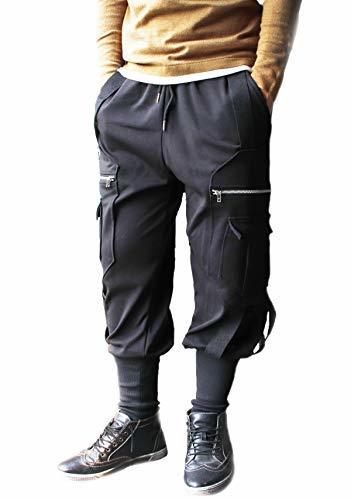 Producto Hsumonre Harem Pantalones para Hombre con Cintura elástica y cordón, Pierna cónica