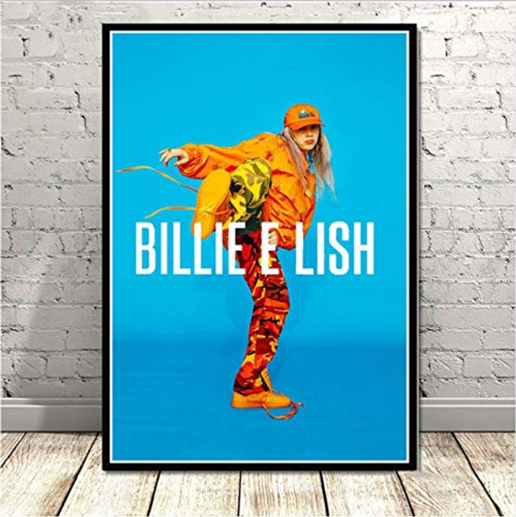 Productos yhnjikl Custom Billie Eilish Music Cantante Pop Star Póster e Impresiones Arte de la Pared Pintura Lienzo Cuadros de la Pared para la Sala de Estar Decoración para el hogar 40X60 cm Sin Marco