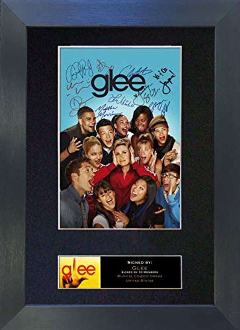 Productos Glee Top calidad firmado autógrafos foto enmarcada reproducción impresión A4 raras