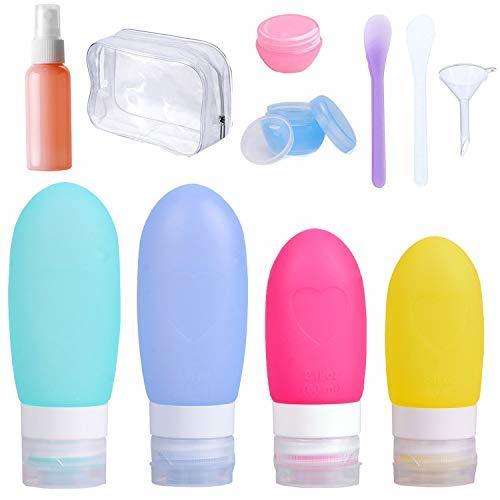 Social Set de Botellas de Silicona de Viaje 10 Pack