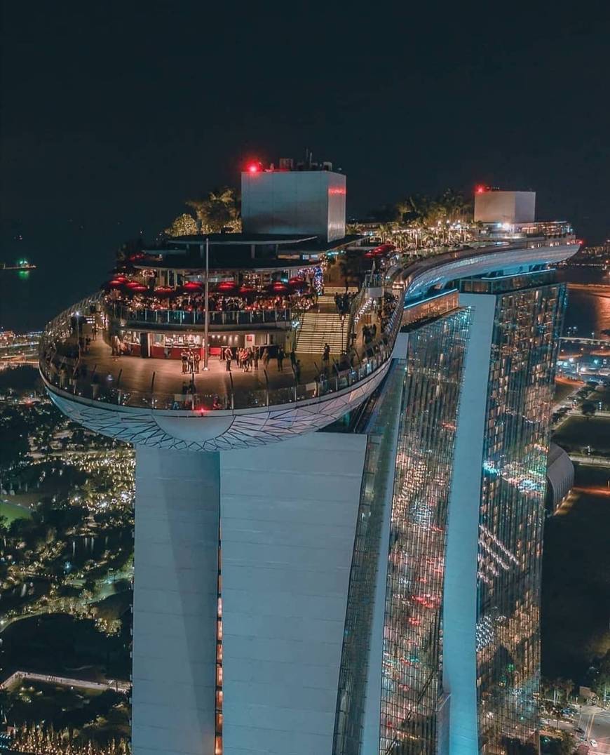 Social Increíble rascacielos en Singapore. 