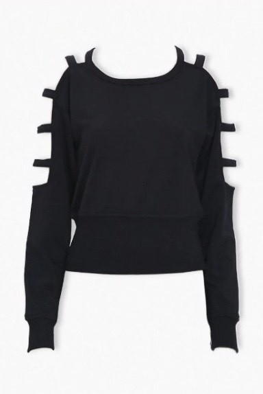 Fashion Caged-Sleeve Sweatshirt | Forever 21