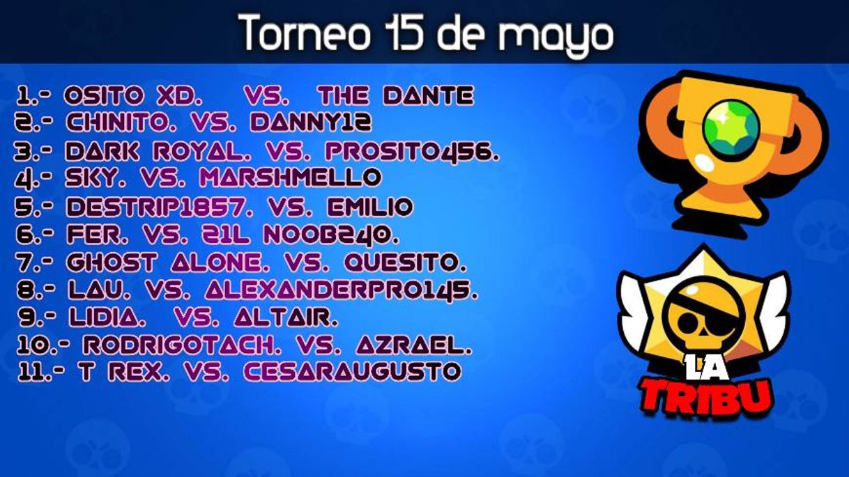 Fashion Torneo 15 de mayo PARTICIPANTES