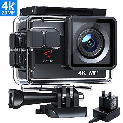 Social Victure Cámara Deportiva Wifi 4k Ultra HD 20MP Action Camera Acuatica de