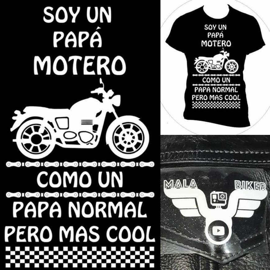 Moda Playera Papa Motero