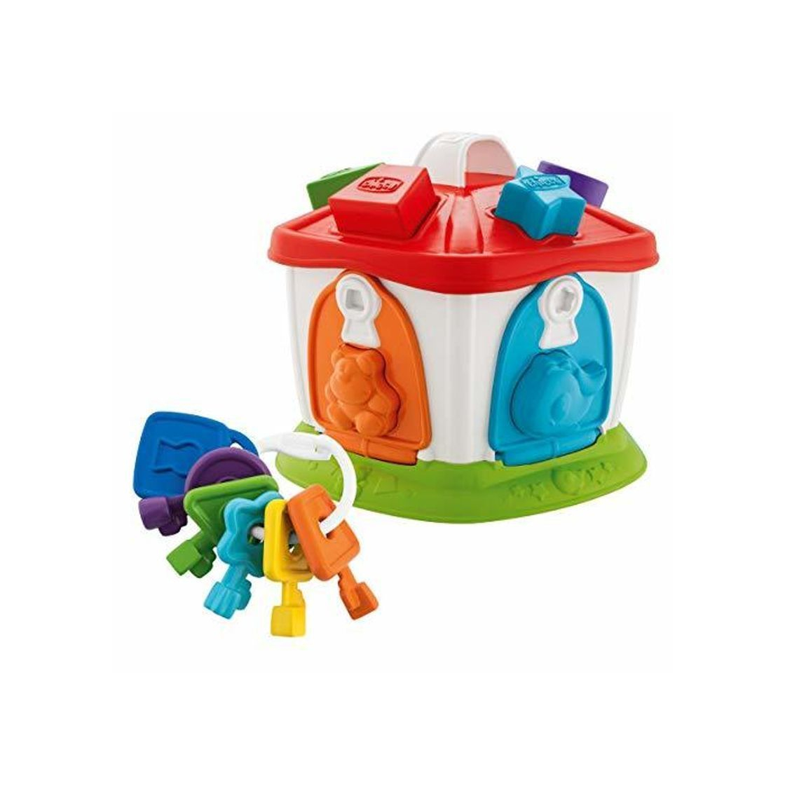 Product Chicco Casita de los Animales 2en1- Juego puzzles encajables y contrucción para