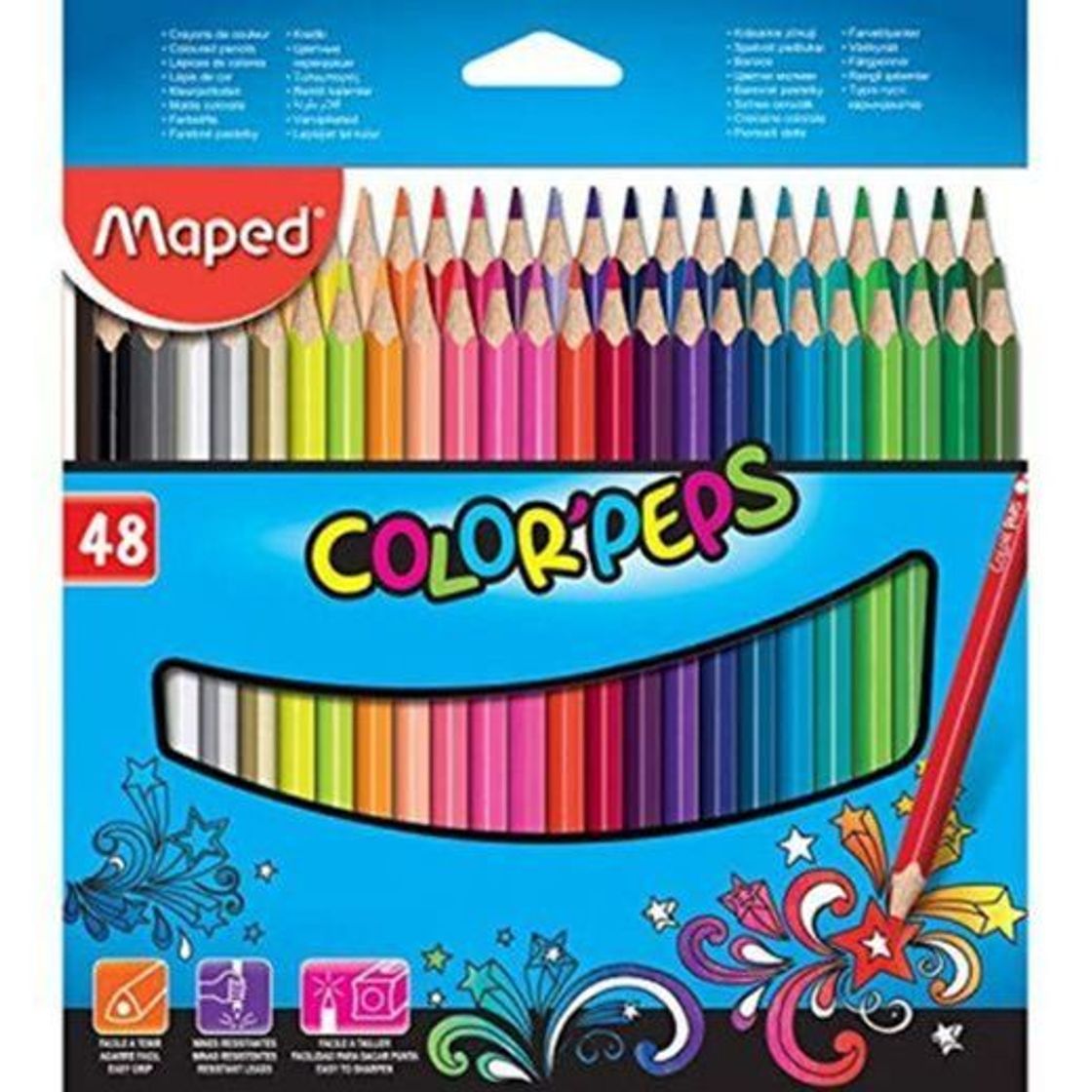 Social Kleurpotlood Maped 48st