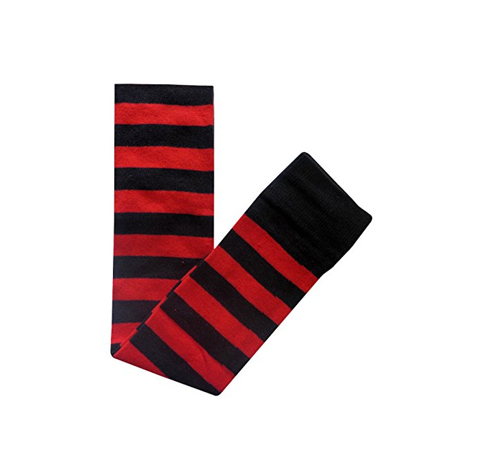 (Red Stripe Socks) Rayas Rojos Y Negro Emo Goth de Halloween Más
