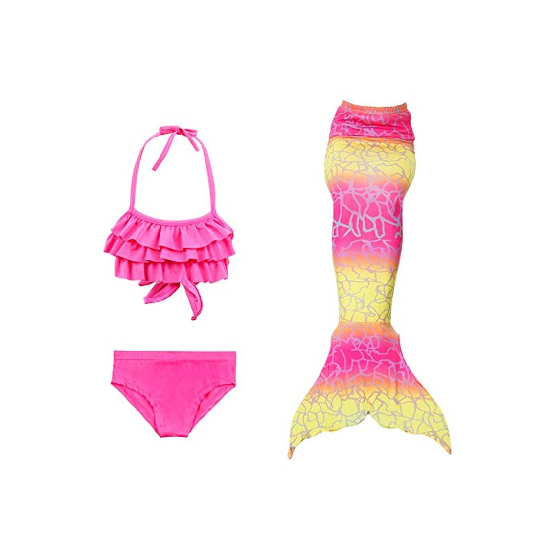 Producto Lee Little Angel Nueva Chica Sirena Cola Bikini Traje de Tres Piezas