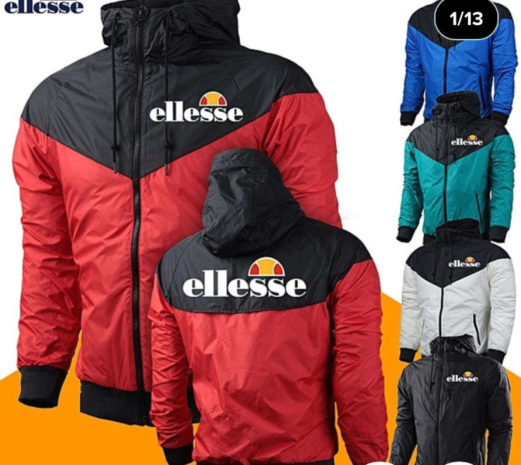 Moda New ellesse Homens Mulheres Jaqueta Esportiva