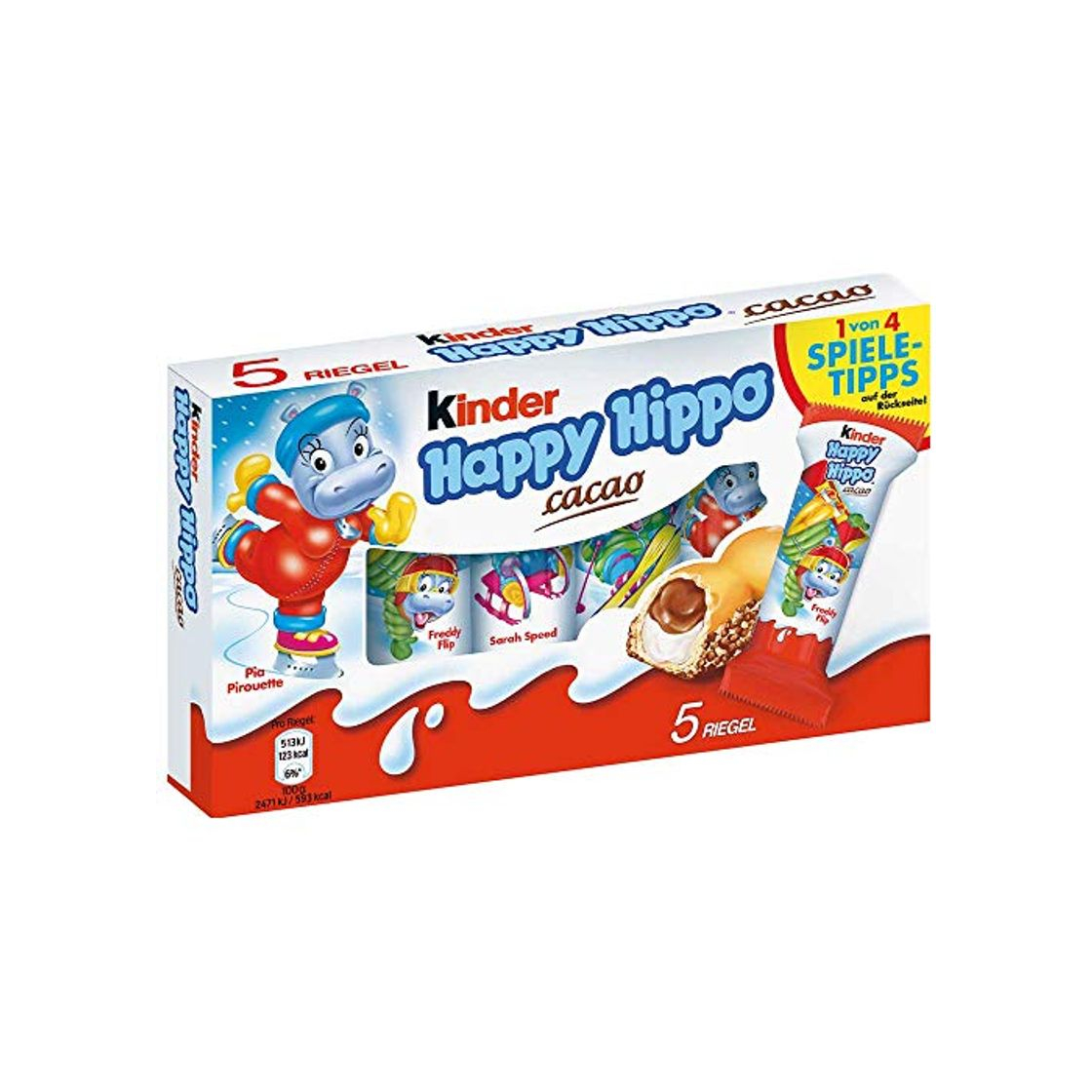 Products Kinder"Happy Hippo" galletas de crema de cacao