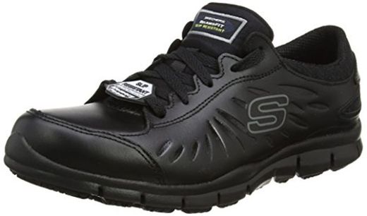 Skechers Women's Eldred Safety Shoes, Black