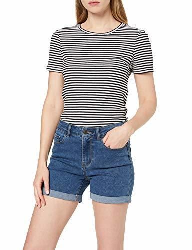 Vero Moda NOS Vmhot Seven NW Dnm Fold Shorts Mix Noos Pantalones