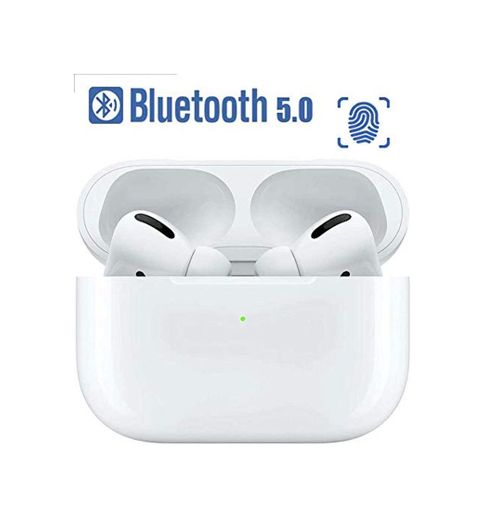 Auriculares inalámbricos Bluetooth 5.0, Auriculares táctiles con micrófono, emparejamiento automático emergente, Auriculares