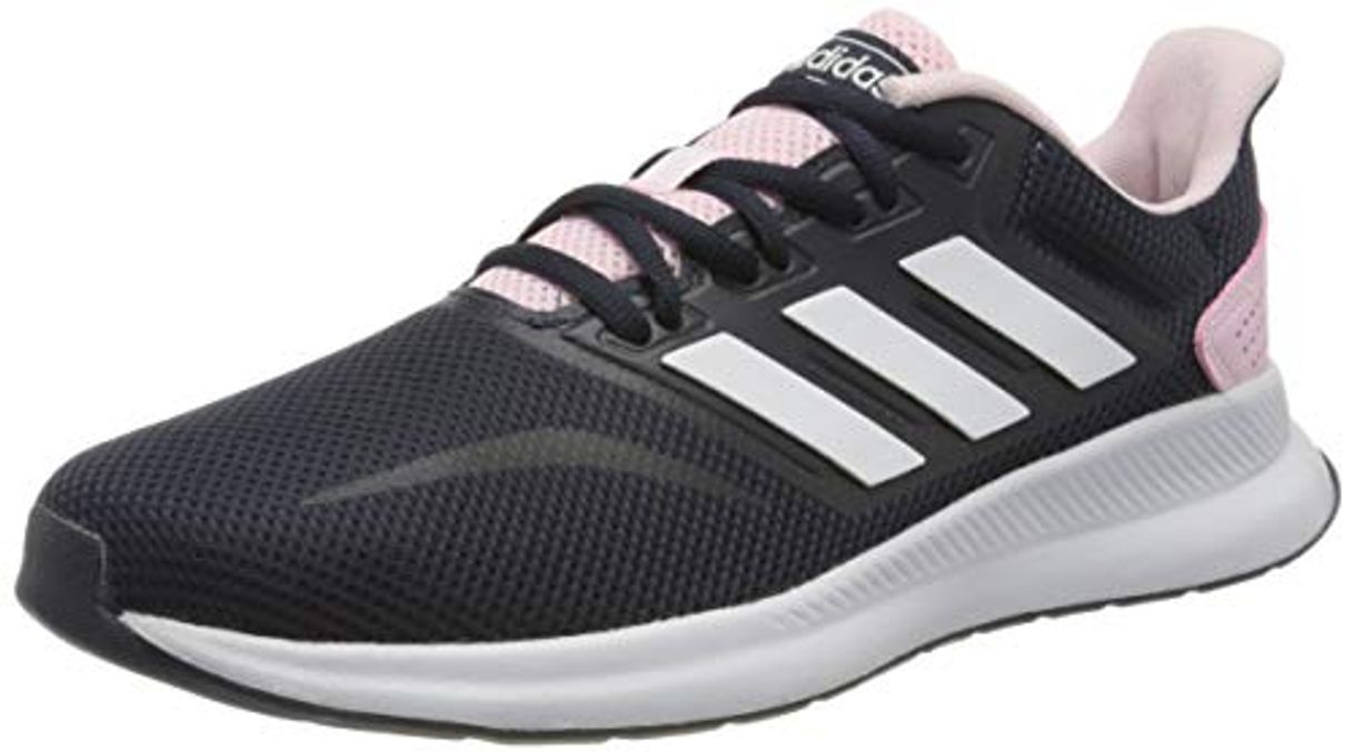 Fashion Adidas - Deportiva Running runfalcon Mujer Negro y Rosa - Negro