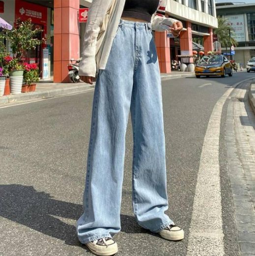 Mujer Jeans de cintura alta ropa de pierna alta vintage